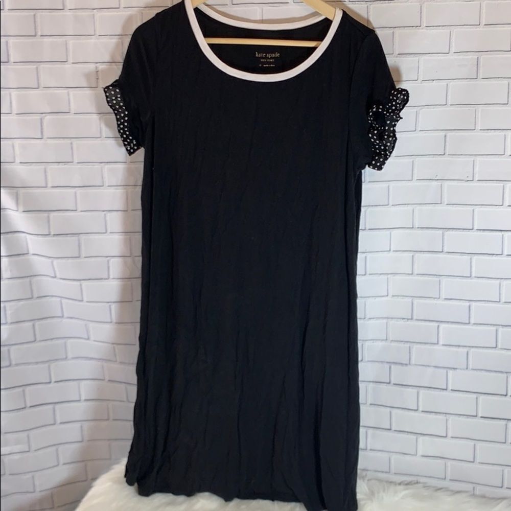 Kate Spade New York Black Jersey‎ Mini Dres…